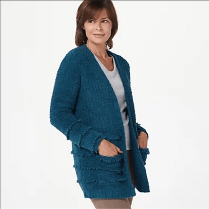 Barefoot Dreams Cozychic Boardwalk Cardigan Size Large