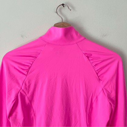 Lilly Pulitzer Luxletic Justine Top Half Zip Cropped Size M UPF 50+ Long Sleeve