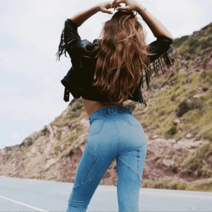 Revice High Rise Star Venus Crop Jeans Medium Wash Size 27