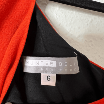 Hunter Bell Laurie Front Zip Cut Out  Flare Mini Dress Size 6