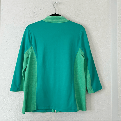 Chico's Weekends Color Twist Zip-Front Jacket