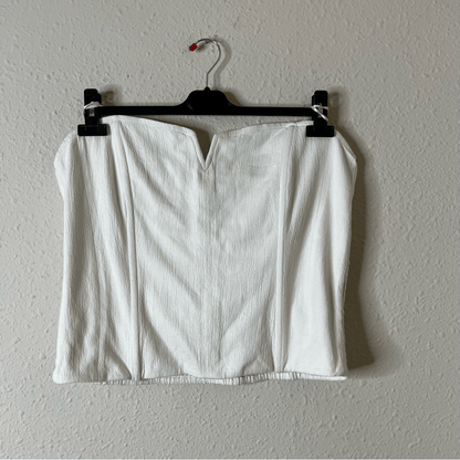 Anthropologie Porridge Tube Top in Ivory NEW Size XL