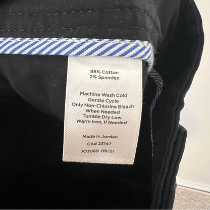 TALBOTS Relaxed Black Chino Pants NEW Size 4 Ankle Length