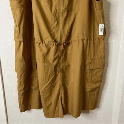 Old Navy StretchTech Sleeveless Zip-Front Cargo Romper Plus Size 4X