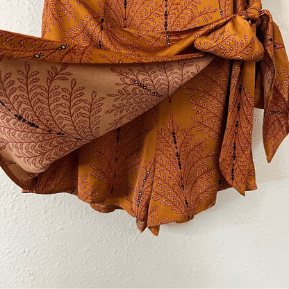 Saints and Secrets NADI V-Neck Wrap Romper Size Small