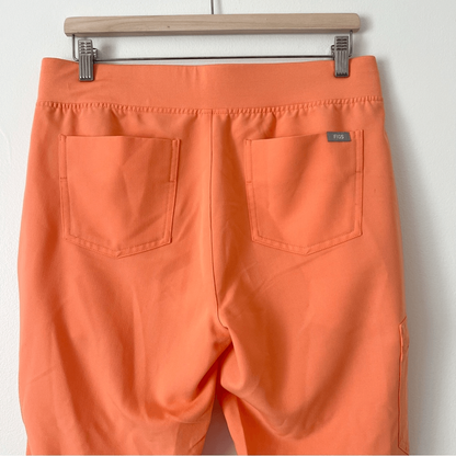 FIGS Zamora Jogger Scrub Pants in Orange Size Medium Petite