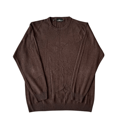 Rodd & Gunn Men's  Wool & Cashmere Crewneck Sweater in Chocolate Brown Size 2XL