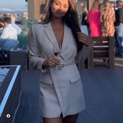 ZARA Butter Yellow Blazer Mini Dress  Blogger Favorite Size Small