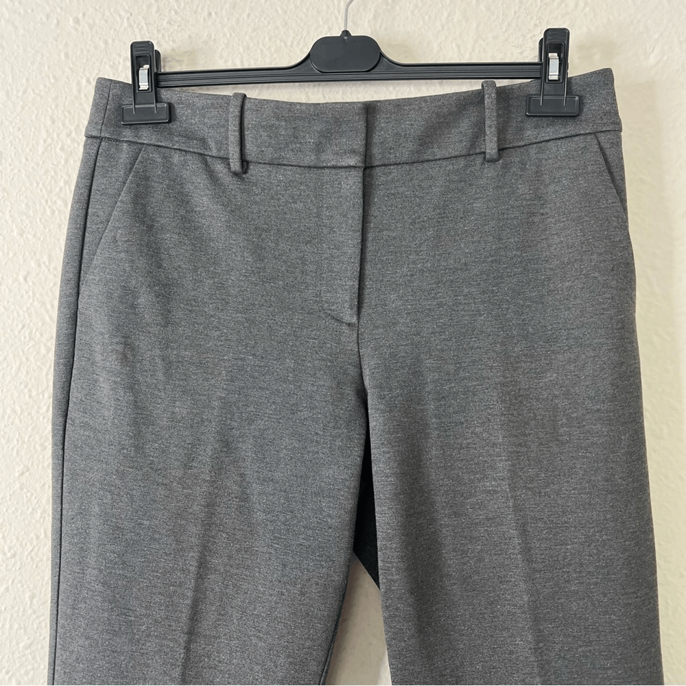 Talbots Soho Trouser Straight Leg Ponte Dress Pants in Gray Size 10