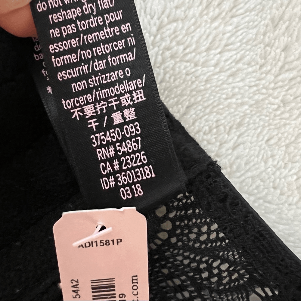 Victoria’s Secret Lace Bustier Corset Black NEW Size 32B