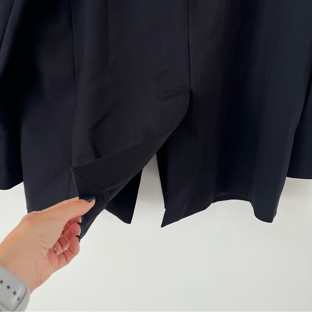 Spanx The Perfect Collarless Blazer in Black Size Large Ponte Knit Jacket