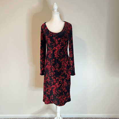 Anthropologie HD in Paris Dierdre Velvet Column Midi Dress Size Medium Stretchy