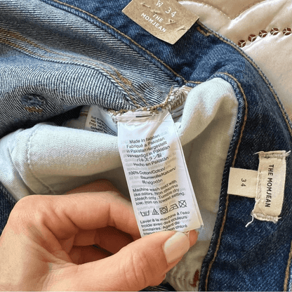 Madewell High Rise The Mom Jean NEW Size 34 Medium Wash