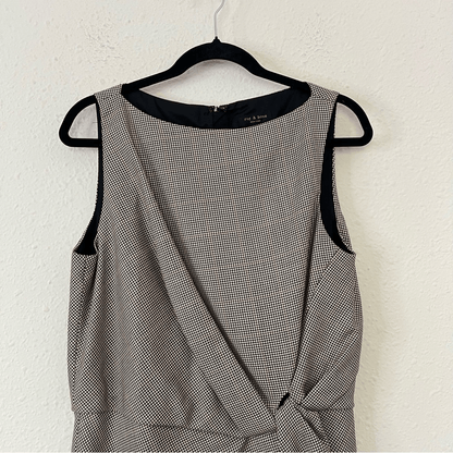 Rag & Bone Logan Houndstooth Wool Mini Sheath Dress Size 6