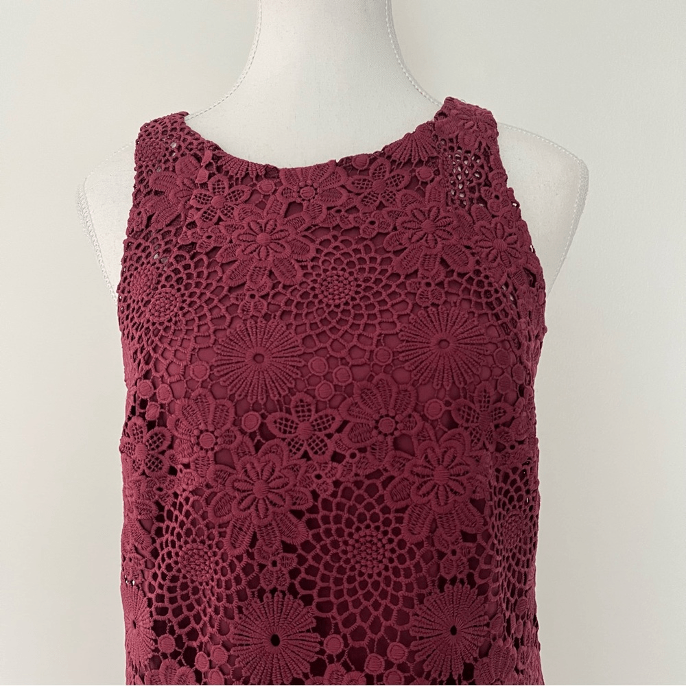 WAYF Lace Mini Dress Floral Cocktail Wedding Guest Size Medium