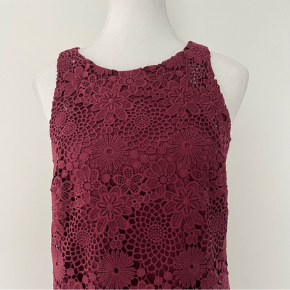 WAYF Lace Mini Dress Floral Cocktail Wedding Guest Size Medium