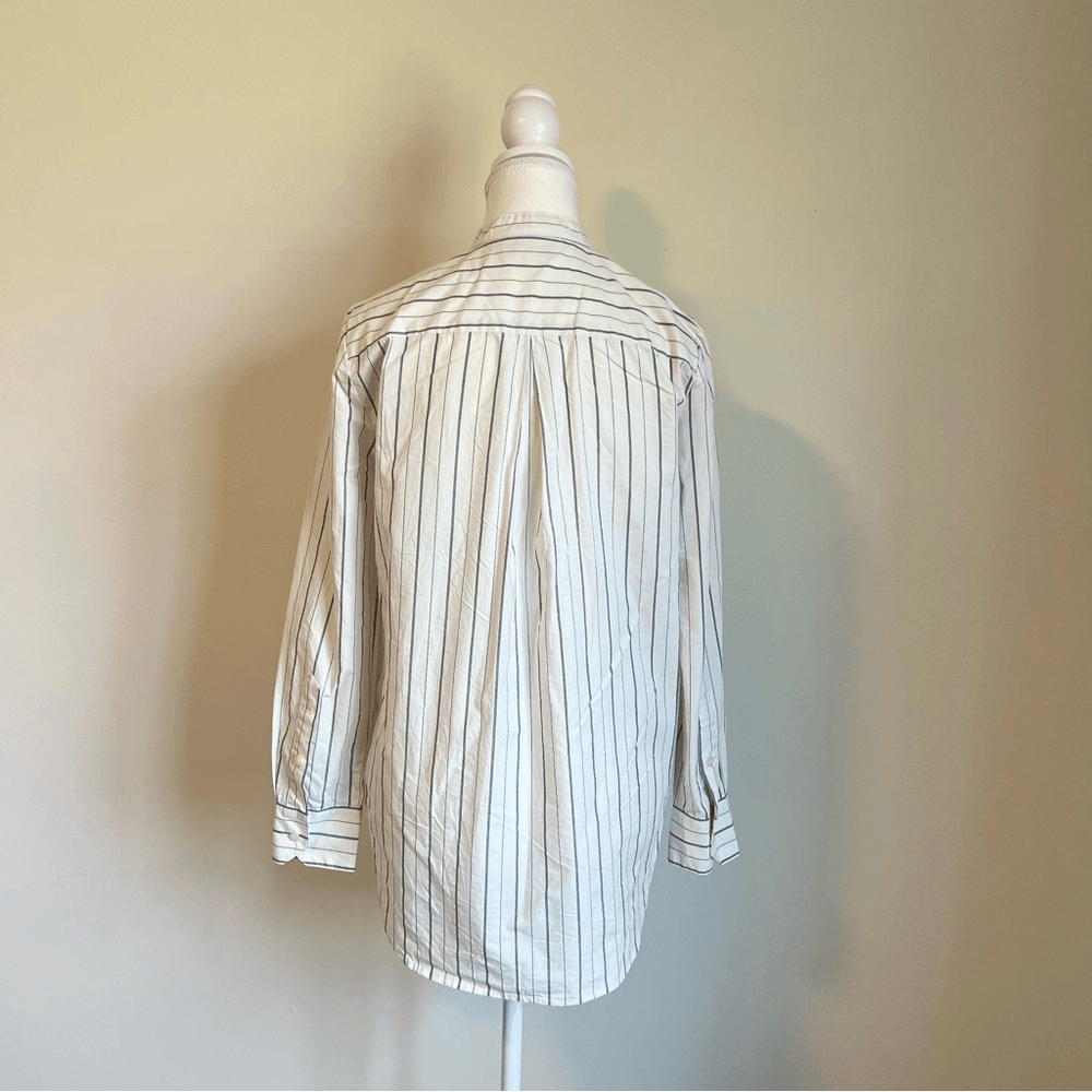 Madewell Striped The Perfect Tunic Shirt Size Small Long Sleeve