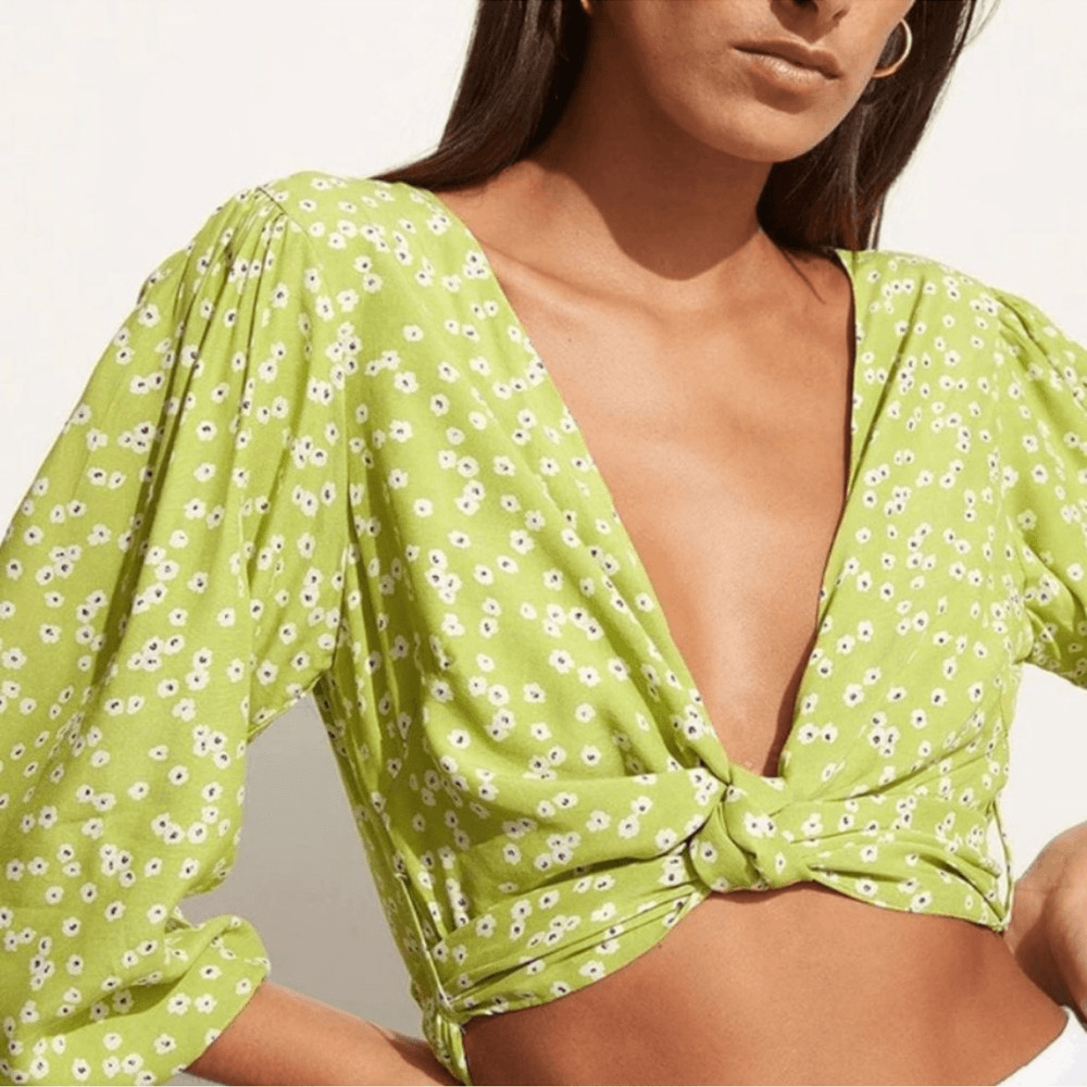 Faithfull the Brand Tianna Top Tiare Floral Print NEW Size Medium