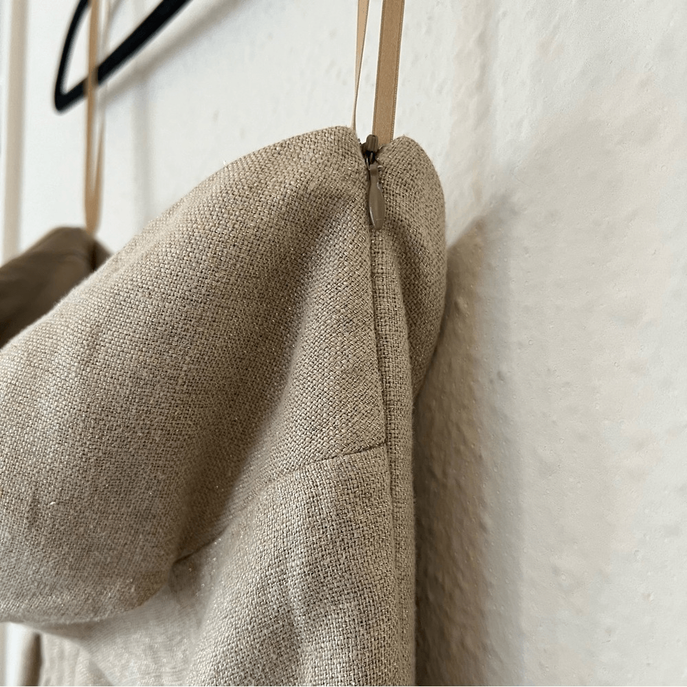 Diane Von Furstenberg Linen Strapless Mini Dress Size 6