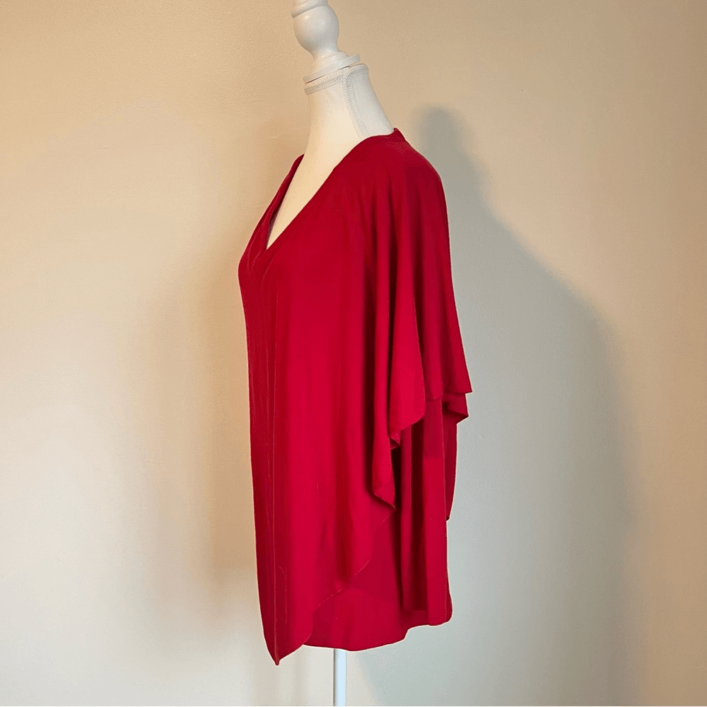 Soft Surroundings Madeline Tunic Top in Moroccan Red Size Small