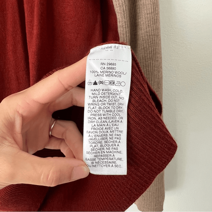 Pendleton Woolenmills Raglan Merino Wool Turtleneck Sweater Size Large