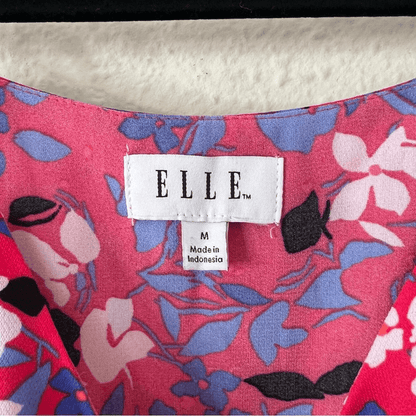 Elle Pink Floral Mini Dress Size Medium