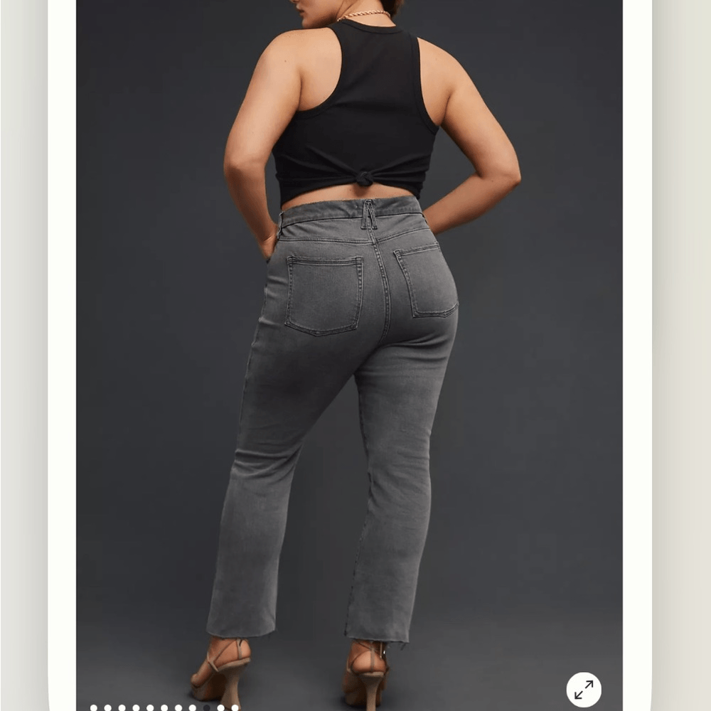 Anthropologie Good American Curve High-Rise Straight Jeans NEW Plus Size 22