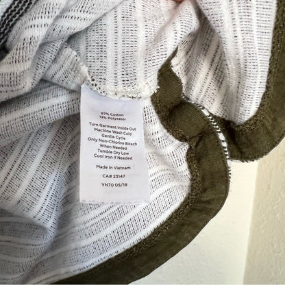 Talbots Womens Cowl Neck Striped Pullover Sweater Size Large