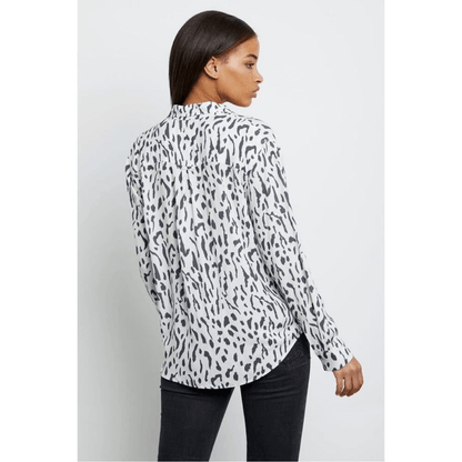 Rails Rocsi Shirt Ivory Cheetah REVOLVE Button Down Size XL Long Sleeve