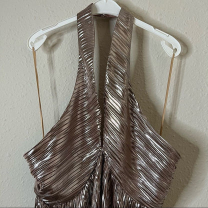 Anthropologie Monte Shimmer V-Neck Tank Top NEW Size Large