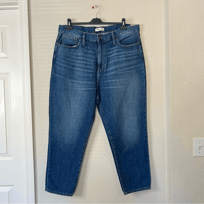 Madewell High Rise The Mom Jean NEW Size 34 Medium Wash
