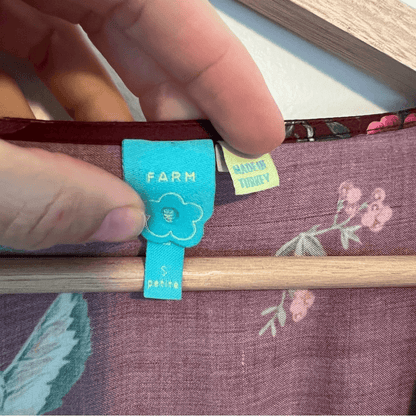 Anthropologie Farm Rio Audrey Wrap Maxi Dress Floral Long Sleeve Size SP