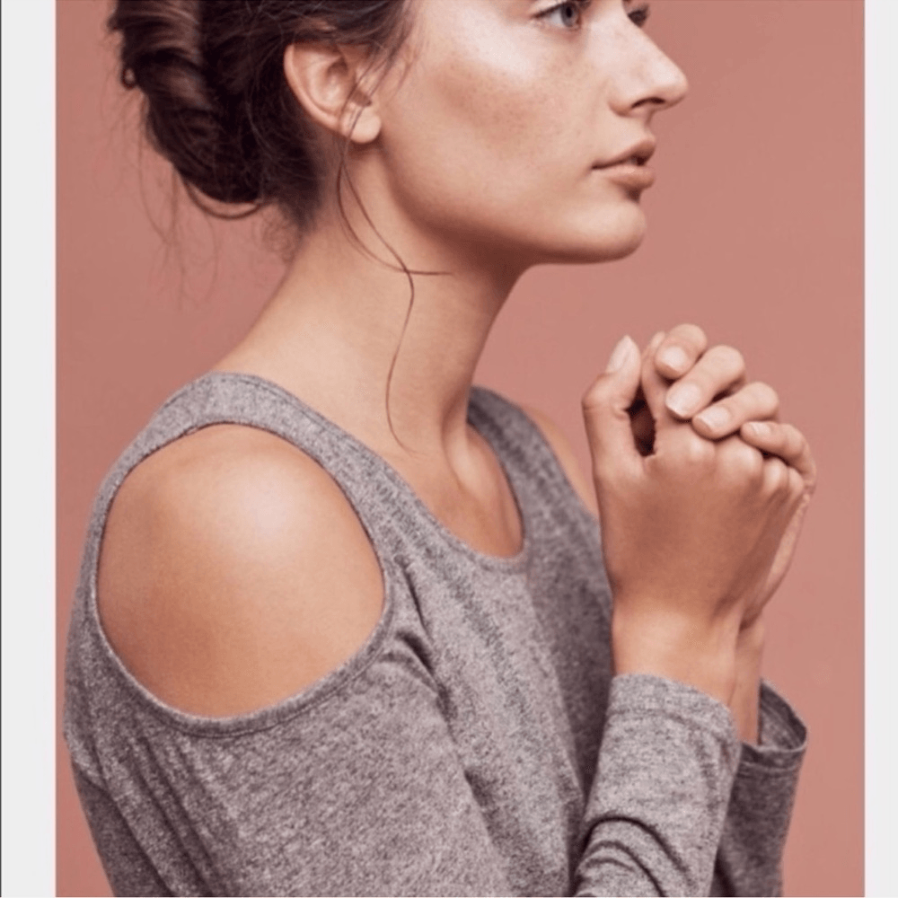 Anthropologie Lili's Closet Cold Shoulder Drawstring Dress NEW Size Medium