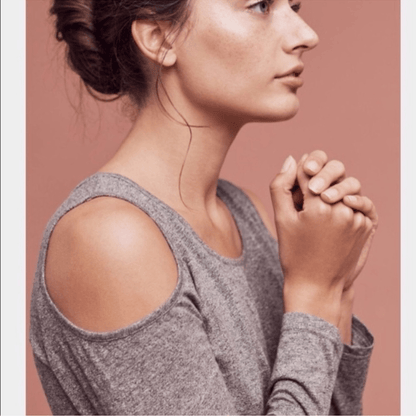 Anthropologie Lili's Closet Cold Shoulder Drawstring Dress NEW Size Medium