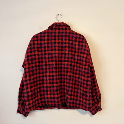 Sanctuary The Shacket Plaid Jacket NEW Size XL Wool Blend