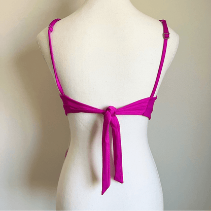 Trina Turk Atlas Buckle Bikini Top NEW in Pink Size 6
