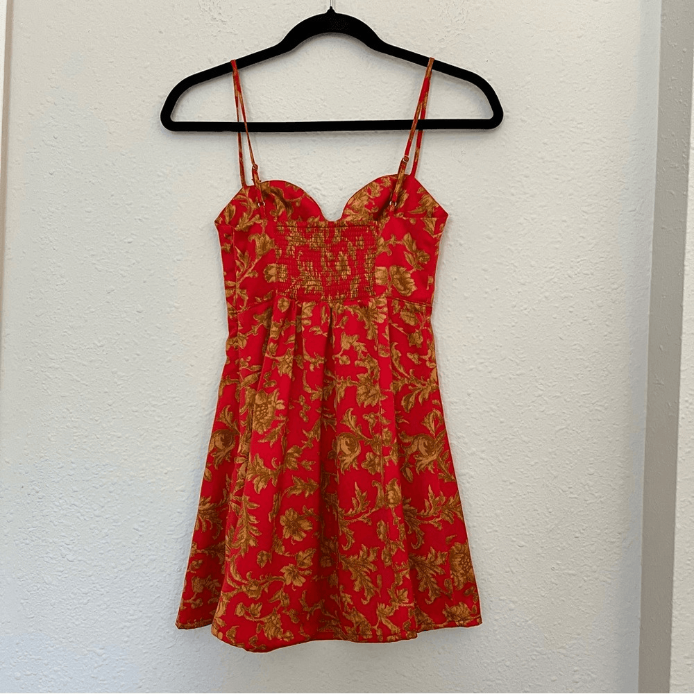 Urban Outfitters Orion Bustier Floral Mini Dress Size XS