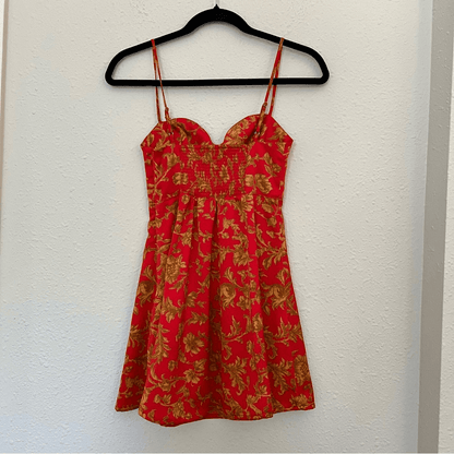 Urban Outfitters Orion Bustier Floral Mini Dress Size XS