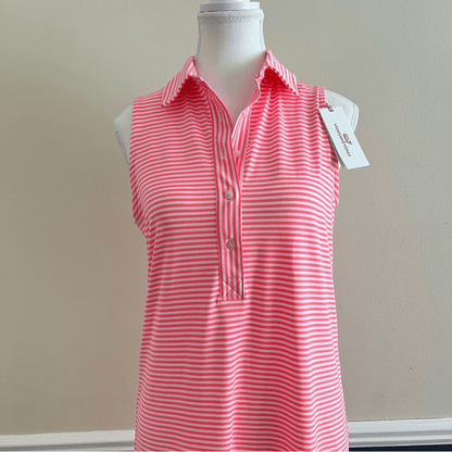Vineyard Vines Striped Sleeveless Midi Margo Dress NEW Size XS Pink