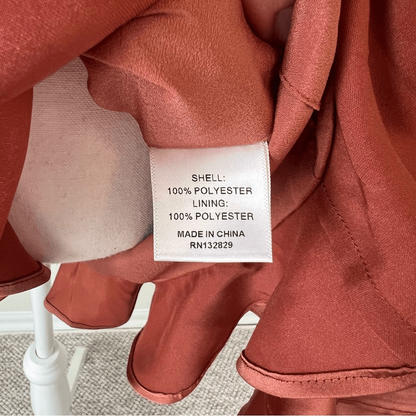 Majorelle Nelly Mini Dress Terracotta Brown NEW Size Small