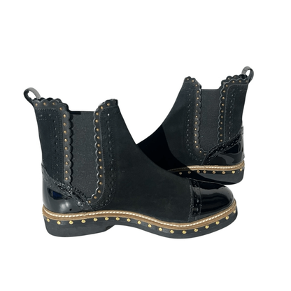 Free People Black Chelsea Boots with Studded Detailing NWOT Size 37,5