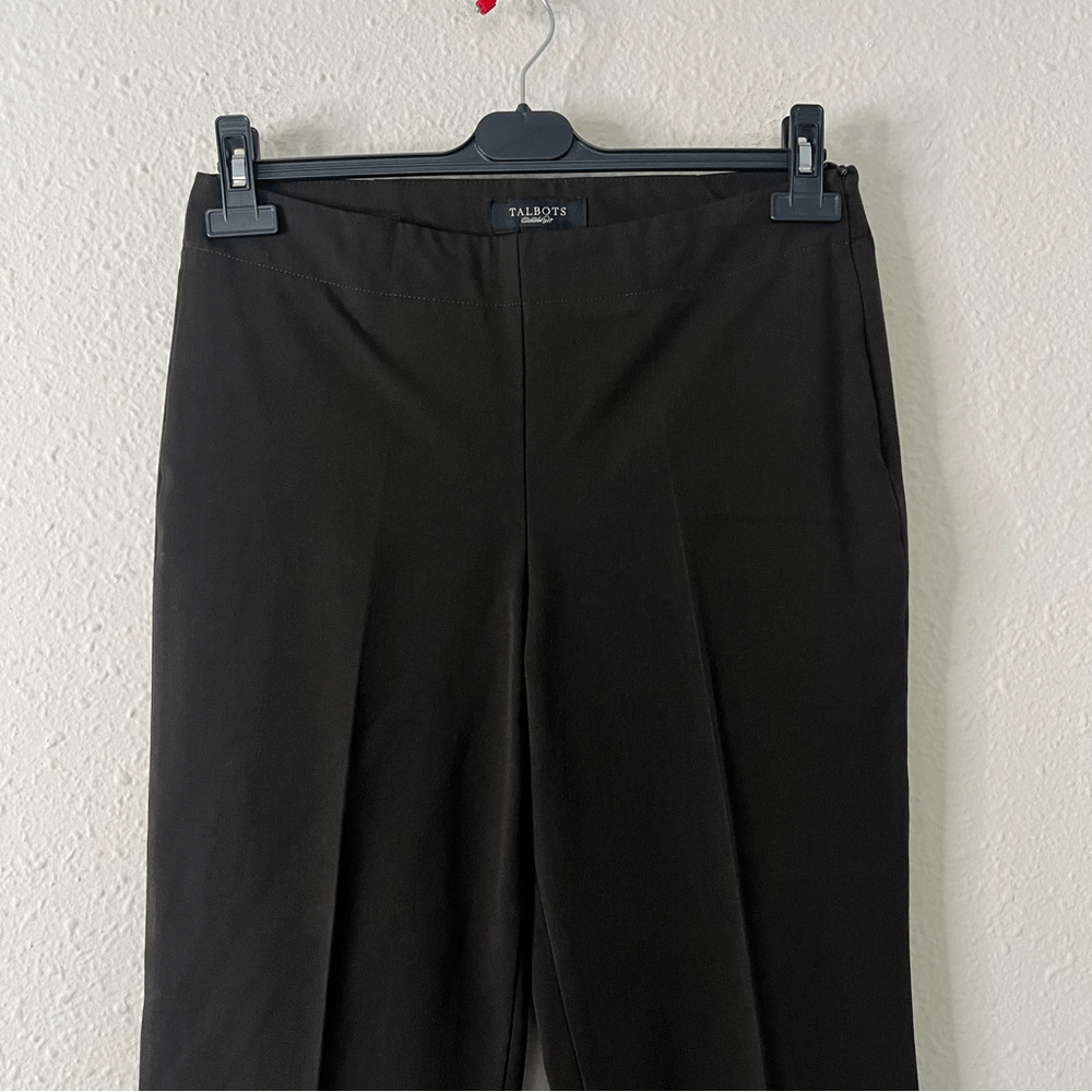 Talbots Heritage Trouser Dress Pants Size 8 Dark Brown