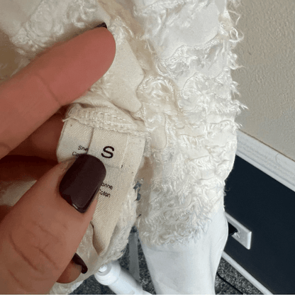 L’Agence Long Sleeve Textured Silk Button Down Shirt Blouse Size Small