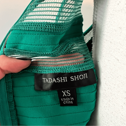 Tadashi Shoji Carlyn Bandage Bodycon Dress Flutter Sleeves Size XS