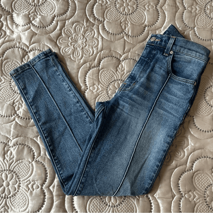 Revice High Rise Star Venus Crop Jeans Medium Wash Size 27