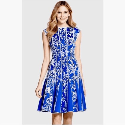 Tadashi Shoji Embroidered Neoprene Mini Dress Size Large