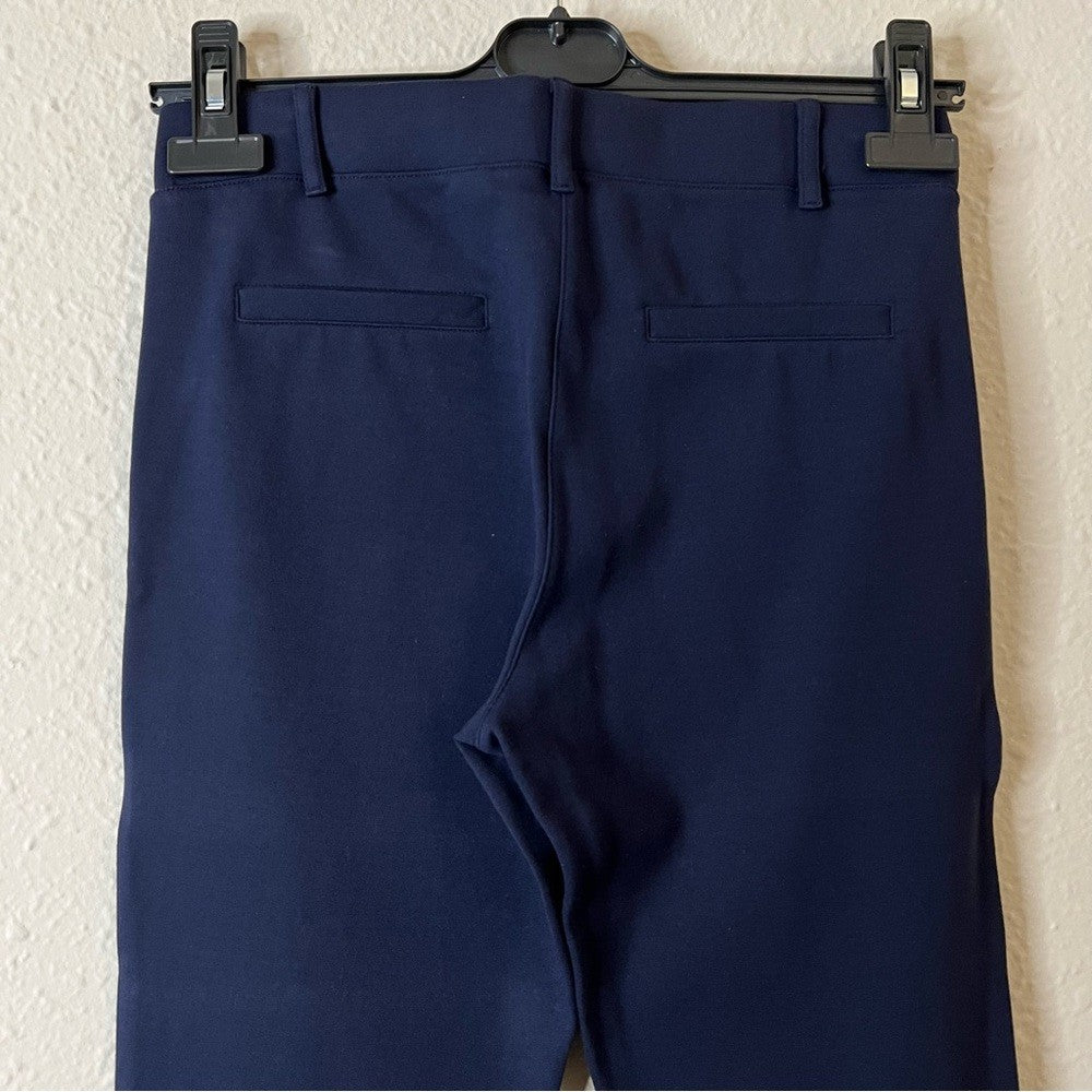 Betabrand Navy Blue Classic Skinny Leg Yoga Dress Pants Women's Size Small
