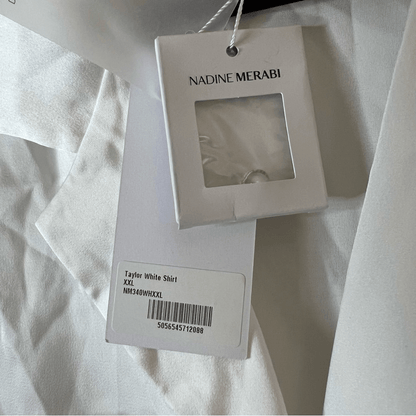 Nadine Merabi Taylor White Shirt NEW Size XXL Bridal Shower Classic