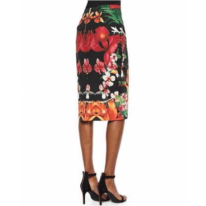 Ted Baker Tropical Toucan Pencil Skirt Size 1