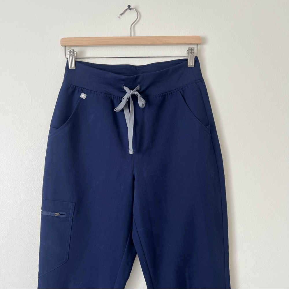 FIGS Zamora Jogger Scrub Pants Navy Blue Size Small